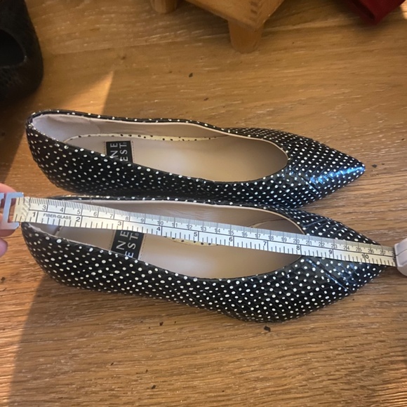 snakeskin leather polka-dot Parisian styled low heels - Picture 8 of 9